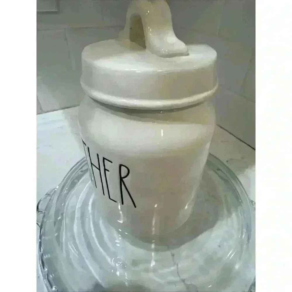 Rae Dunn GATHER Canister NEW RARE - Picture 3 of 11
